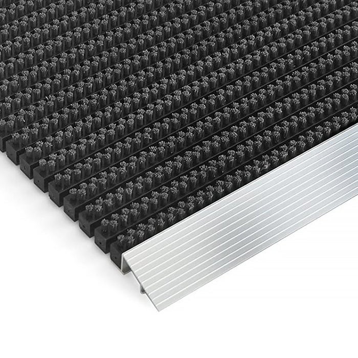 Deurmat - Profi Brush - Vuilvangmat met aluminium frame / Zwart 40 x 60 cm
