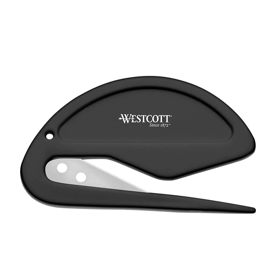 Brieföffner mit Kunststoff Griff   Metall Klinge (E-2969900) - Schwarz / Silber