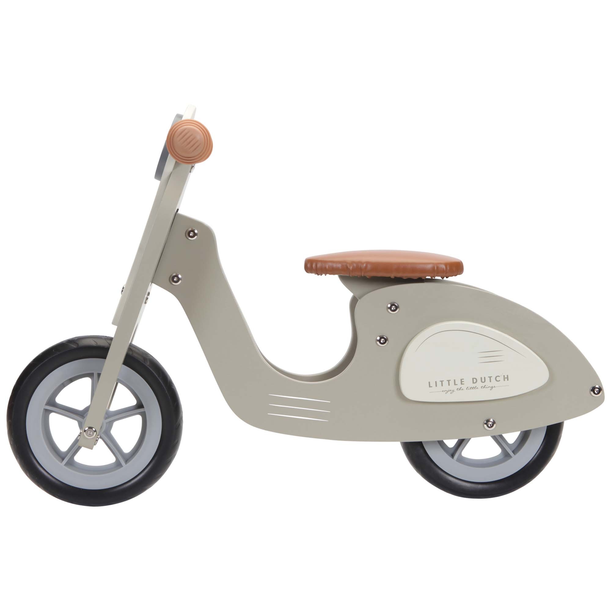 Little Dutch Loopscooter Olive FSC groen
