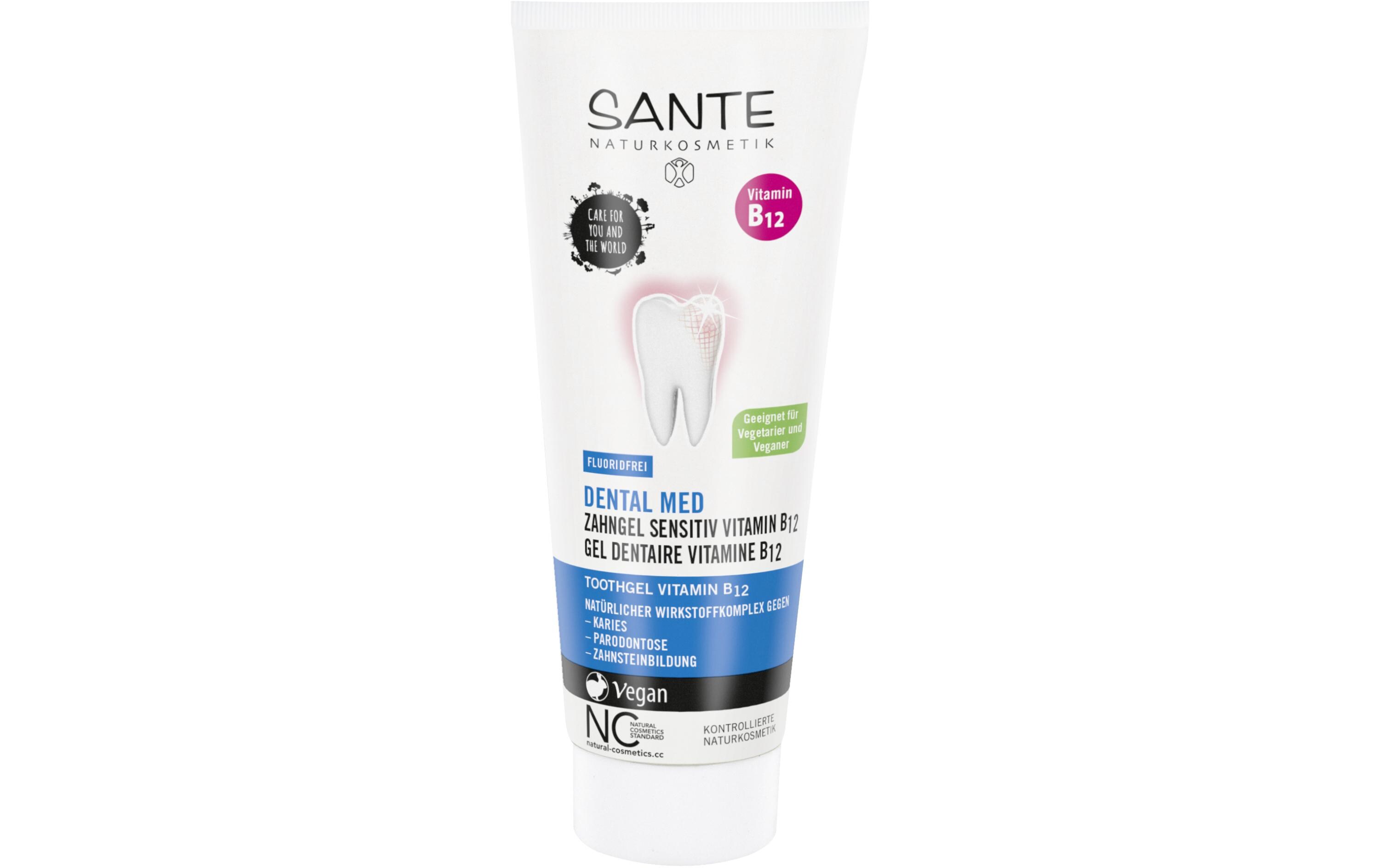 Zahncreme mit Vitamin B12 75 mlNatürliches Zahngel ohne Fluorid