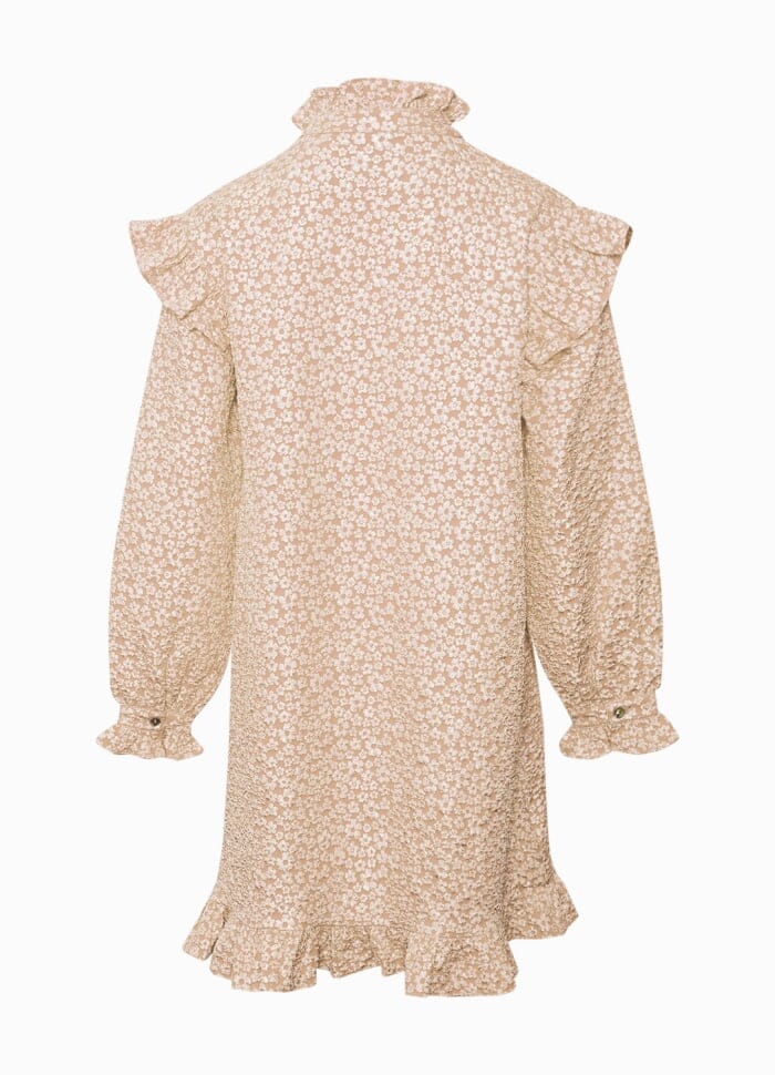 Noella Reno Ruby Ruffle Dress 1206 oyster