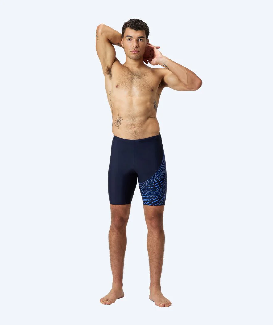 Speedo lange badebukser til mænd - Medley Logo - Mørkeblå/lyseblå
