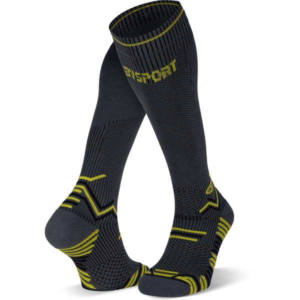 Chaussette compression BV SPORT TRAIL COMPRESSION GRIS/JAUNE