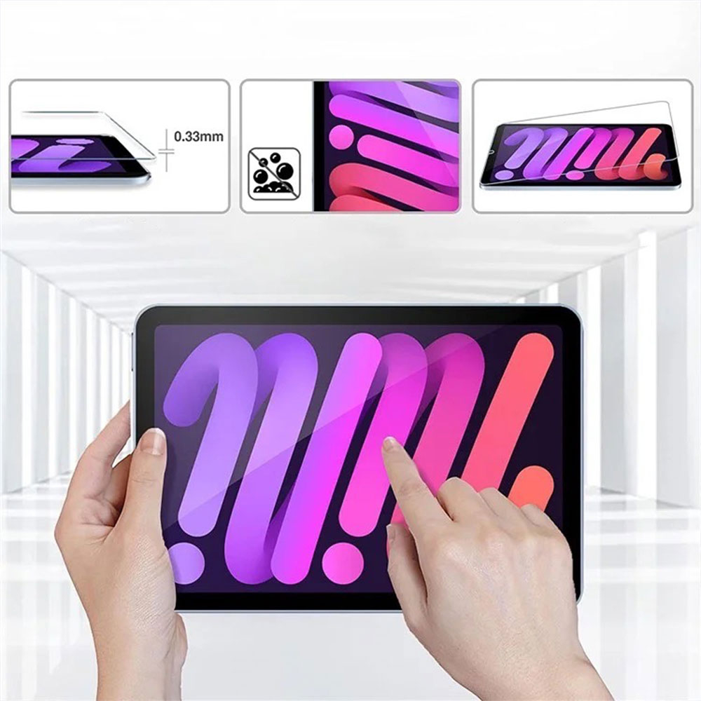 iPad Mini 7 (2024) / Mini 6 (2021) Panzer Glas Displayschutz Case Friendly