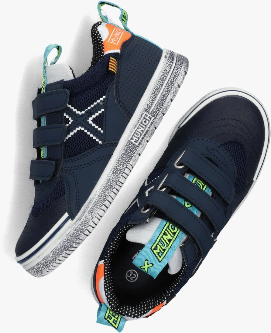 MUNICH blauwe munich lage sneakers g3 velcro