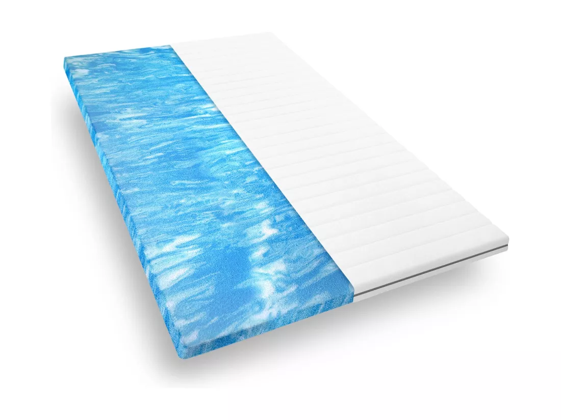 Surmatelas en Mousse Gel 5 cm – 80x200cm Soutien & Housse Respirante