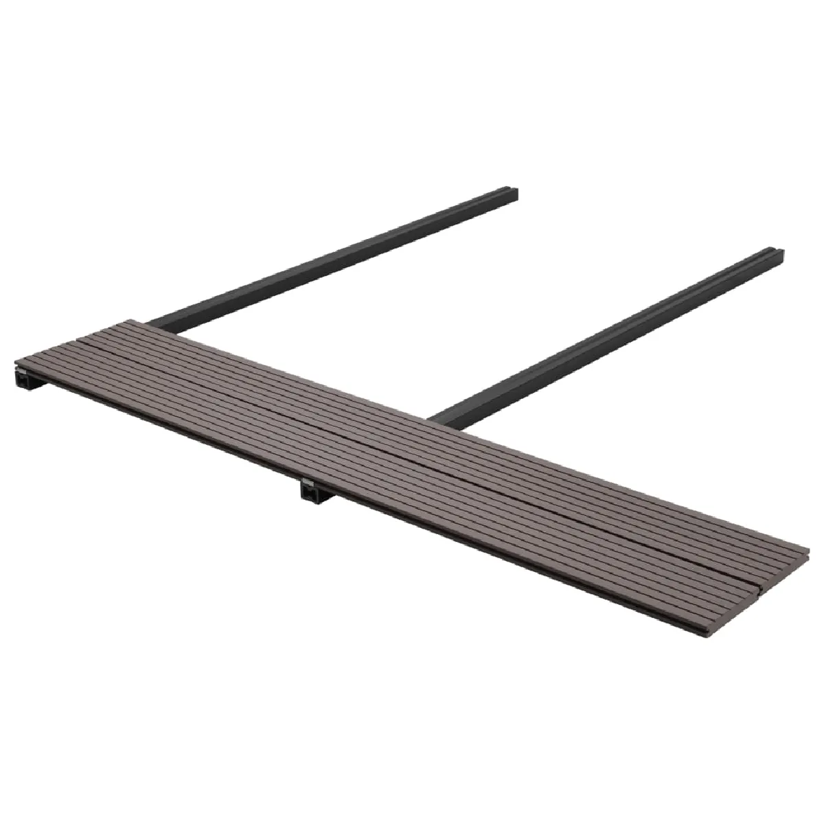 vidaXL Panneaux terrasse solides 20 m² marron foncé