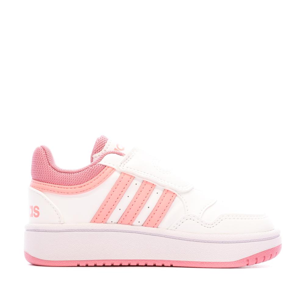 Adidas Baskets Blanches Fille Adidas Hoops 3.0 Cf I