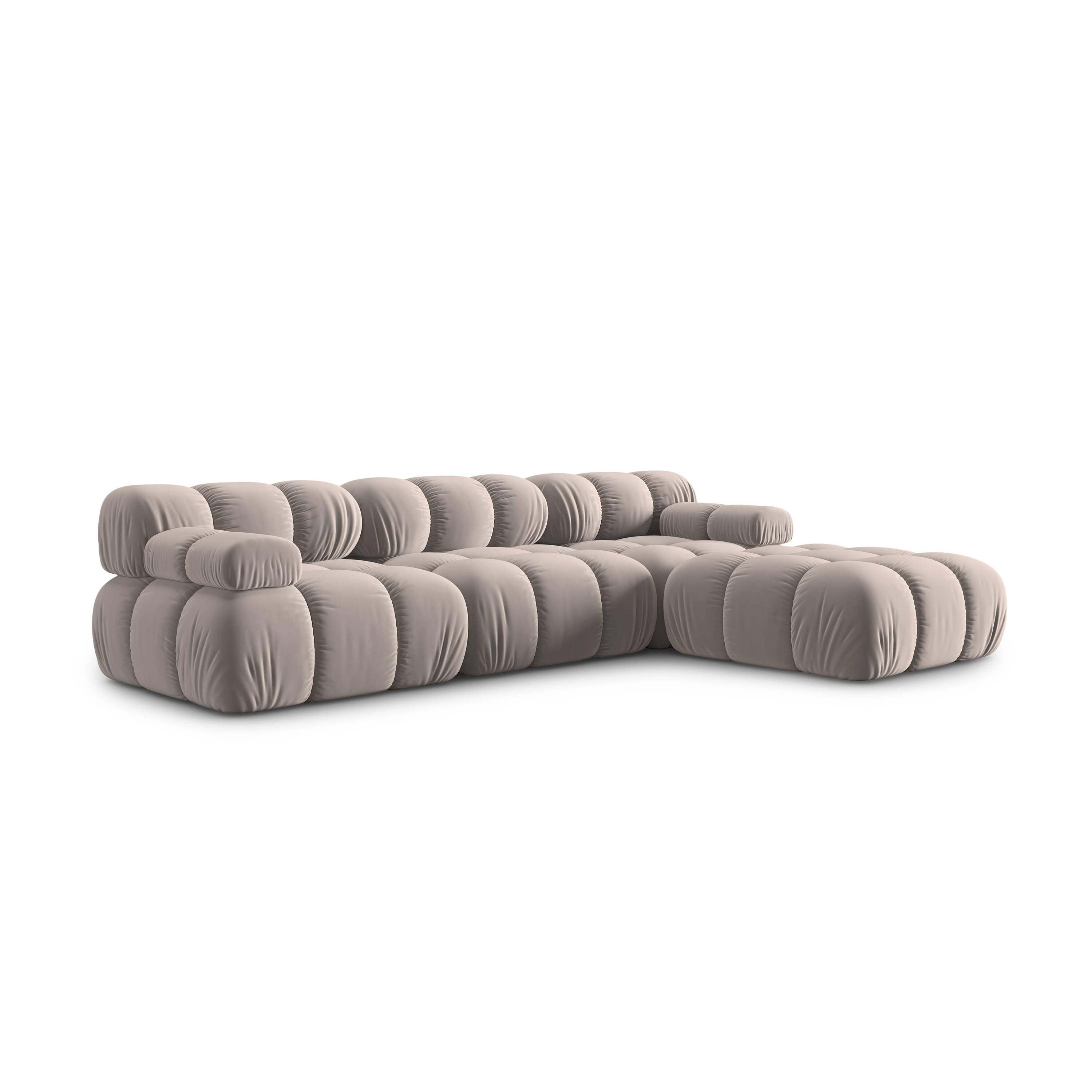 Milo Casa Tropea Modulaire Modulaire 3-zitsbank met Hocker - Beige