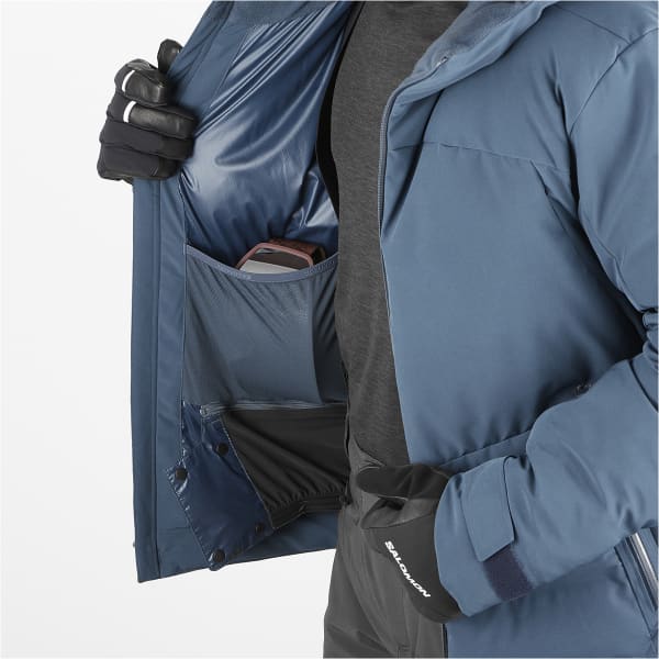 Veste de ski SALOMON ALPENFLOW DOWN JACKET MIDNIGHT NAVY