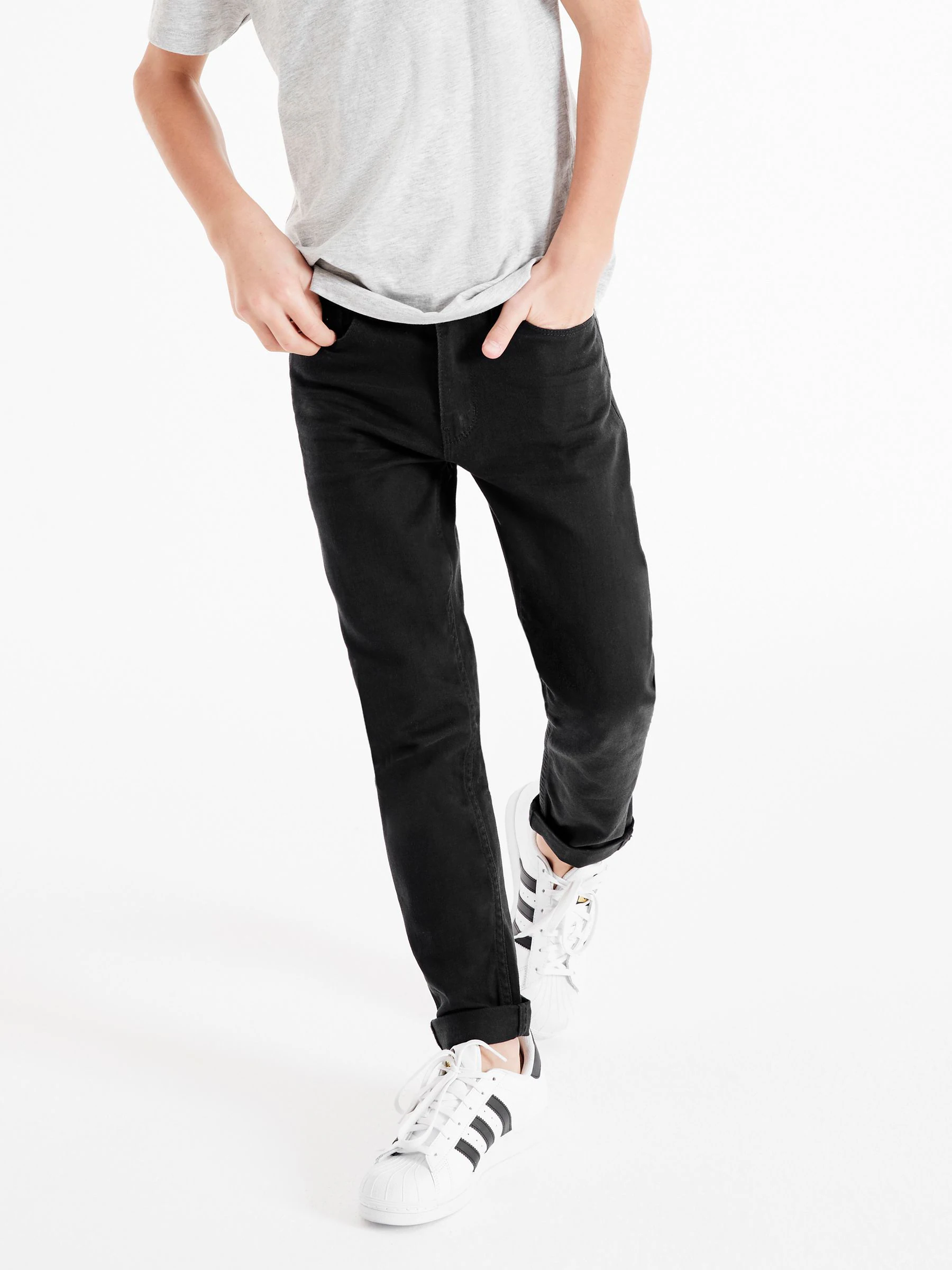 Zwart - Stretchjeans (3-17jr)