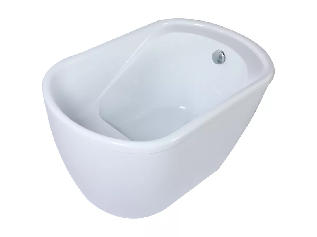 Baignoire sabot - 165 L - 120 x 75 x 65 cm - Blanche - PICCOLA
