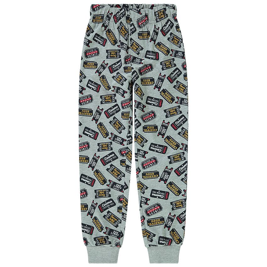 Pyjama 2 pièces manches longues print pour garçon - Rouge
