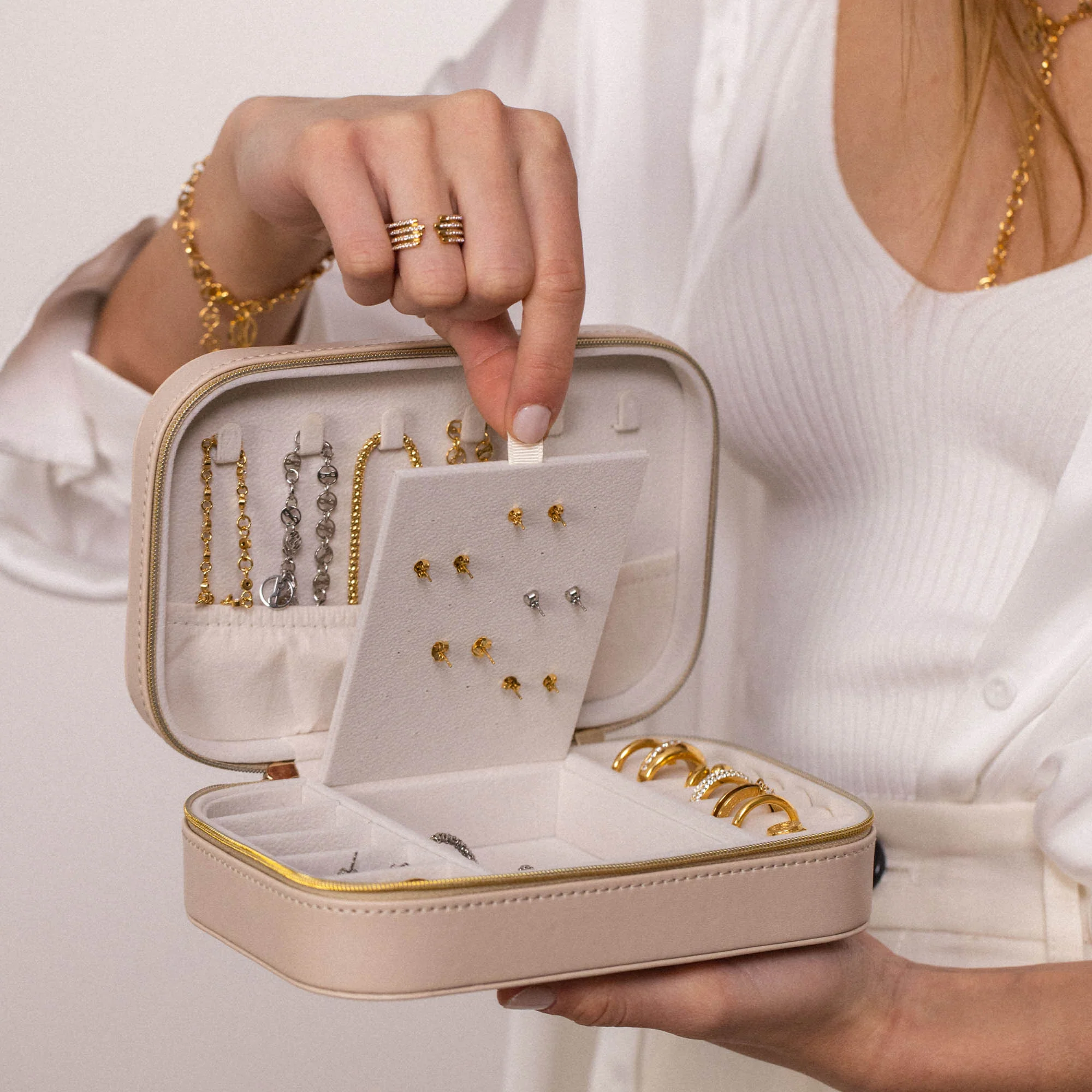 Premium Schmuck Box Beige - PURELEI
