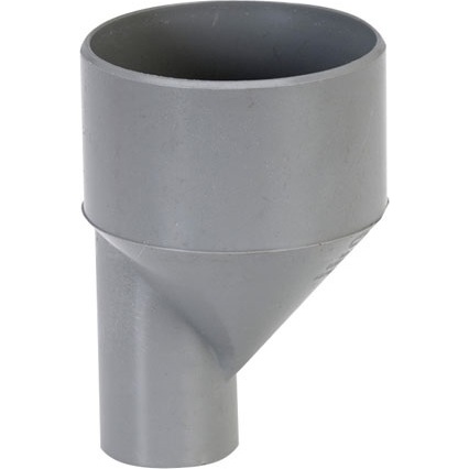 Réduction PVC - excentrée - mâle-femelle - D100 à 40 mm - gris