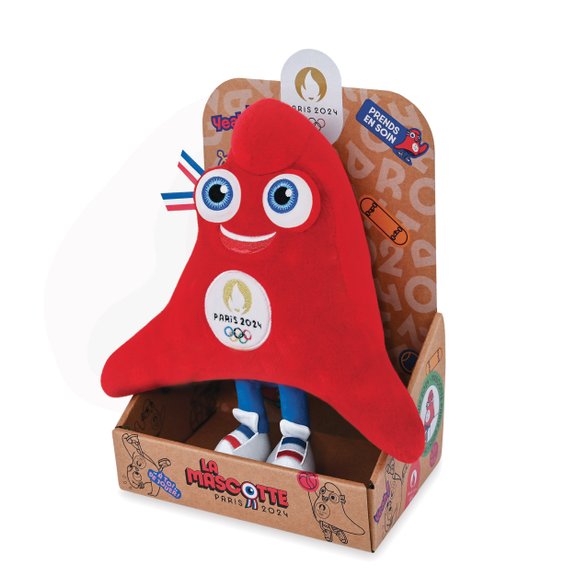 Mascotte Peluche Jeux Olympiques 2024 - 25 cm