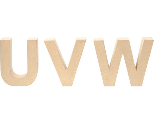 Letter U, karton, 17,5 x 5,5 cm