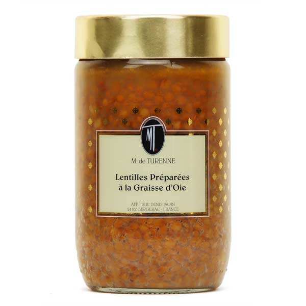 Lentilles cuisinées