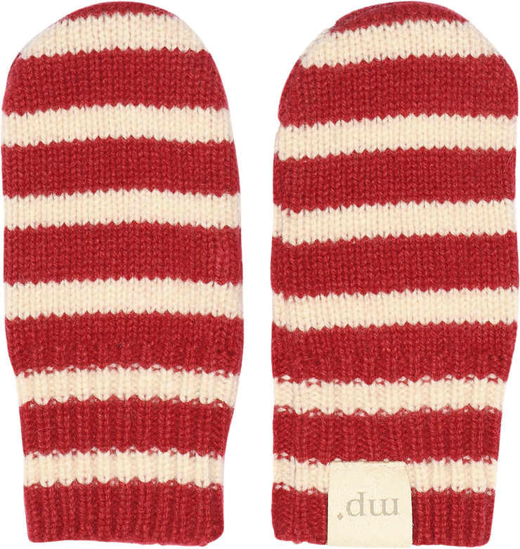 mpKids Bergen striped mittens Scarlet smile