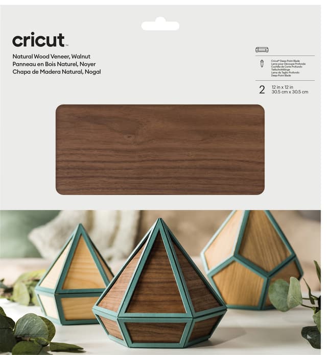 Cricut træplader 30 x 30 cm (walnut)