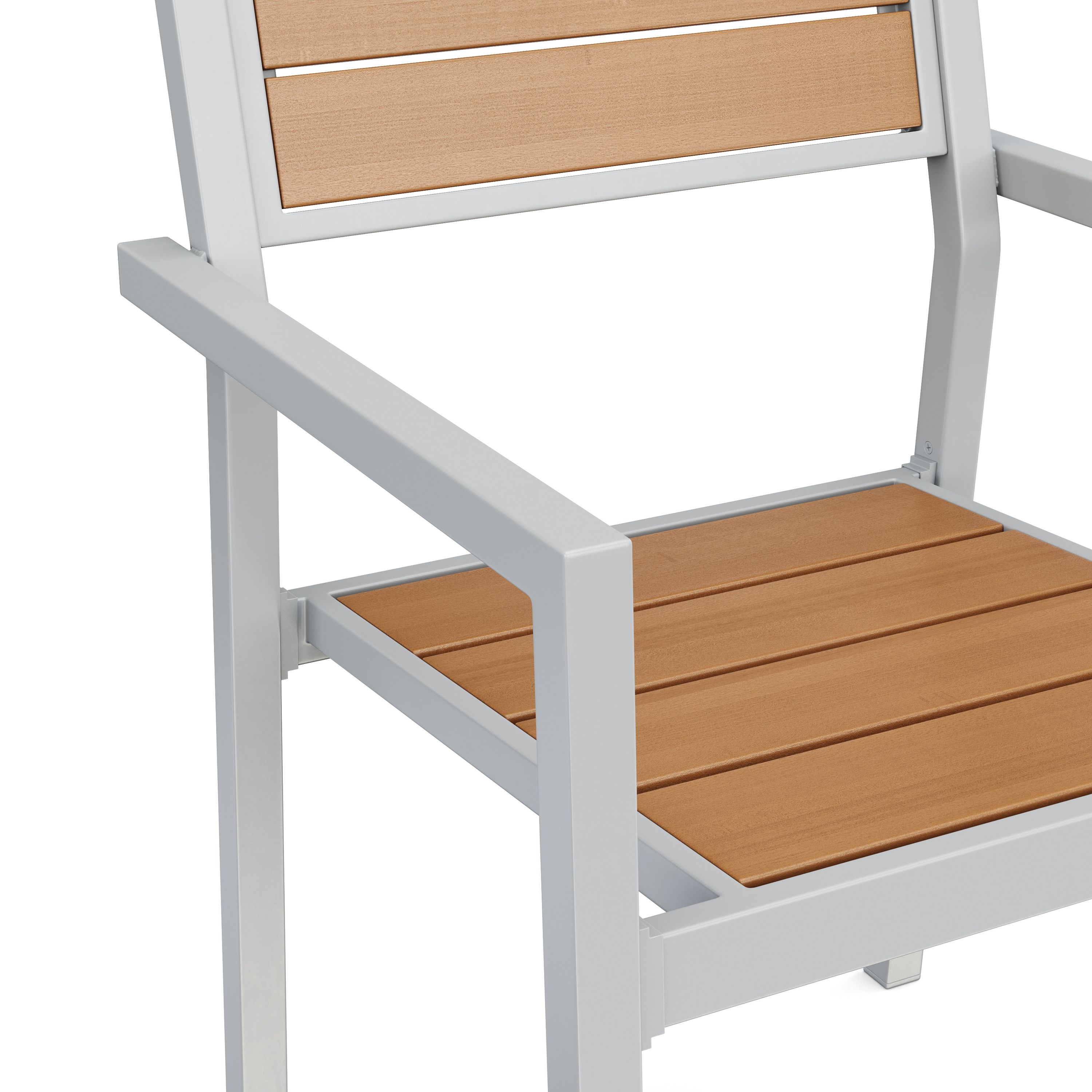 Gartenstuhl PELO 2er Set braun