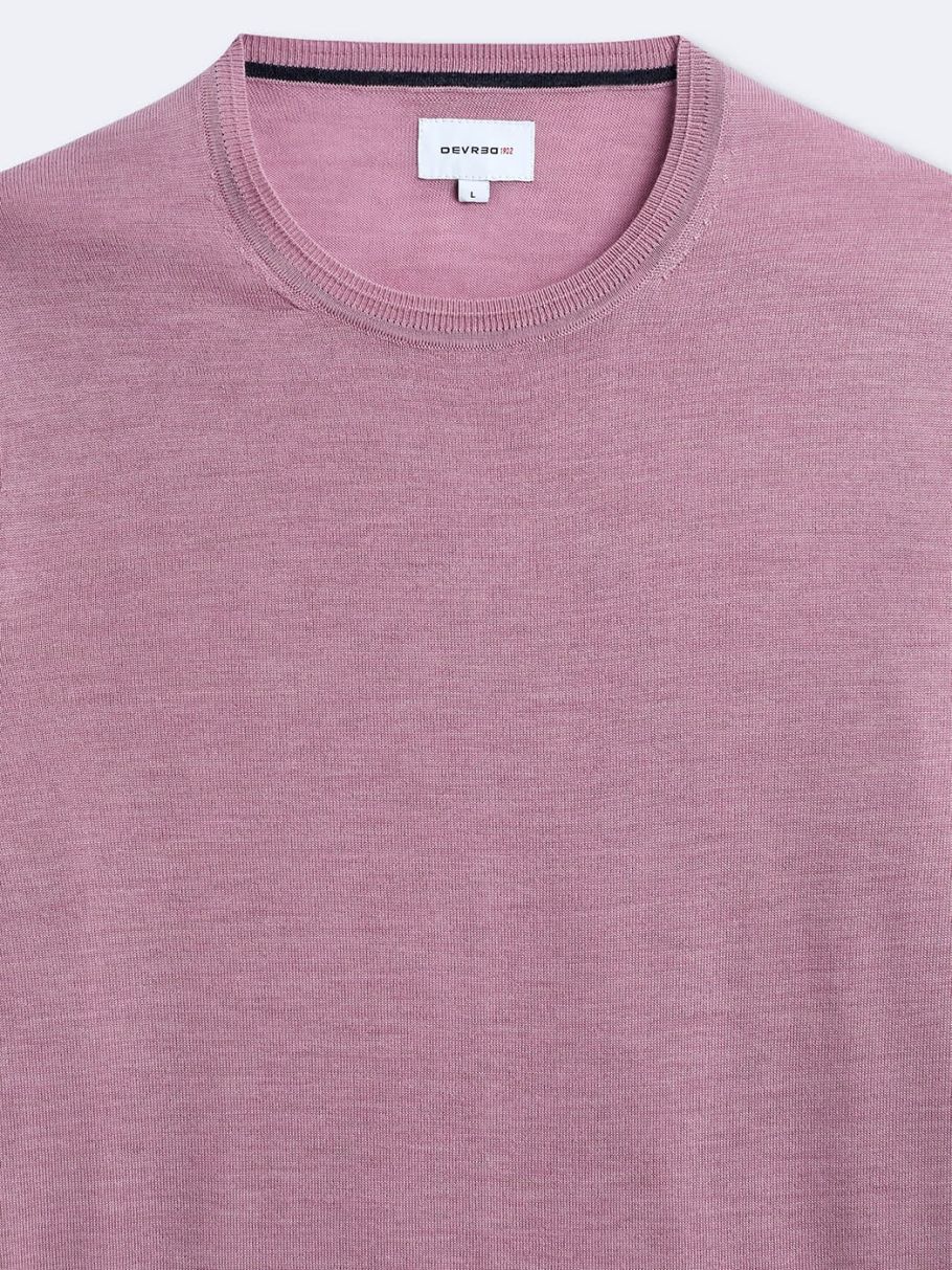 Pull col rond en laine mérinos