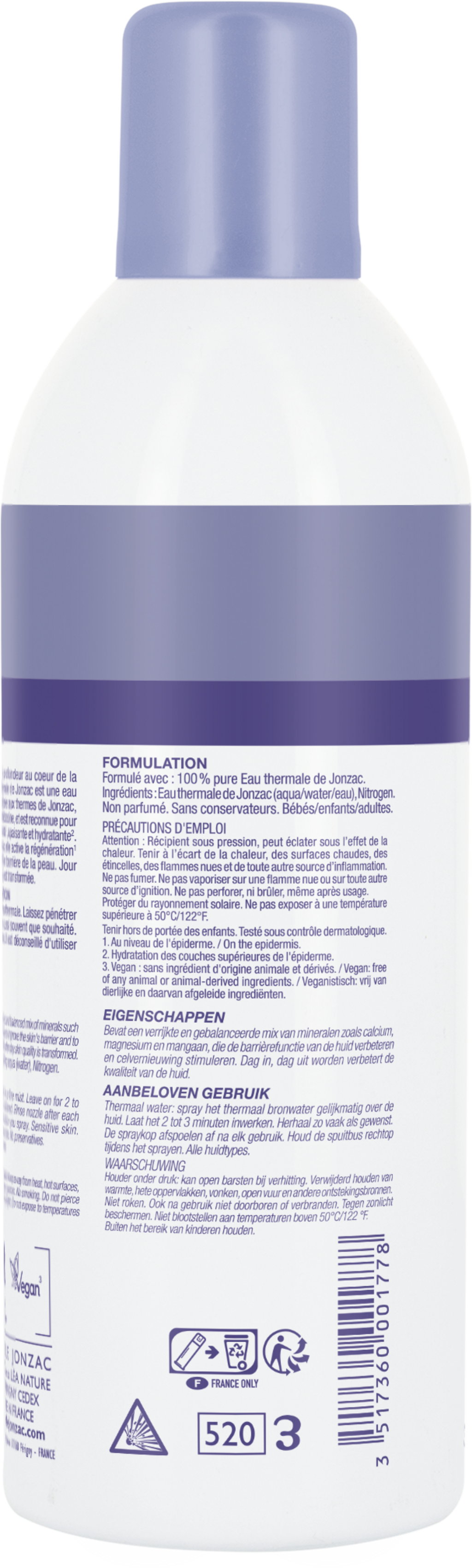 Eau Thermale JONZAC  Thermal Spring Water, 300 ml