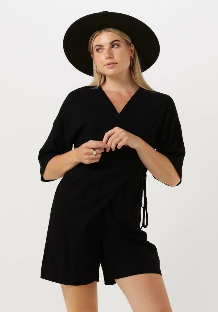 SELECTED FEMME zwarte selected femme  slfevita-malvina 2/4 playsuit