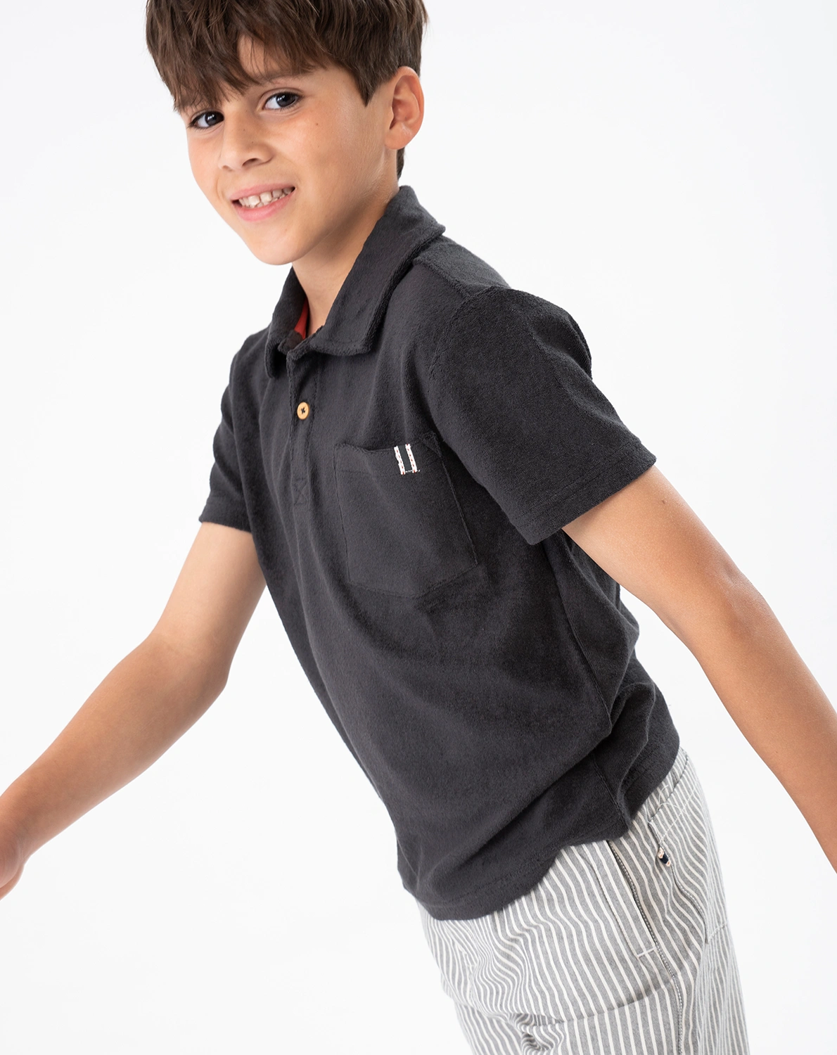 Poloshirt YOUNG MAN in anthrazit