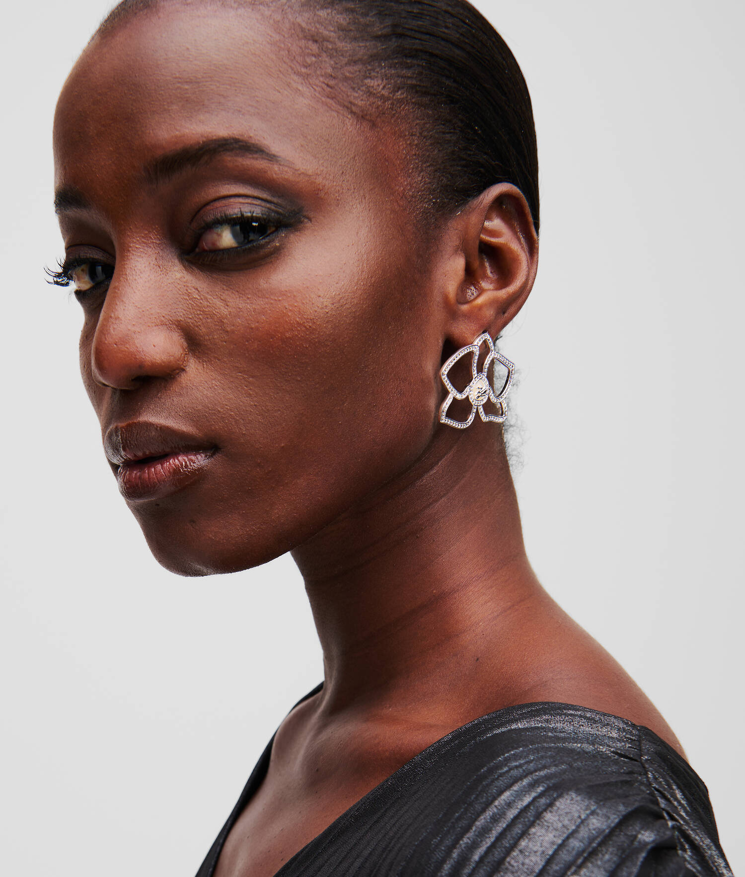 BOUCLES D'OREILLES FLEUR K/AUTOGRAPH - Argent