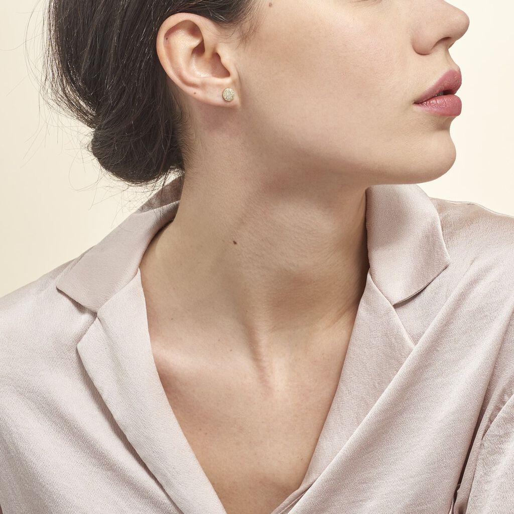 Boucles D'oreilles Puces Eryne Or Jaune