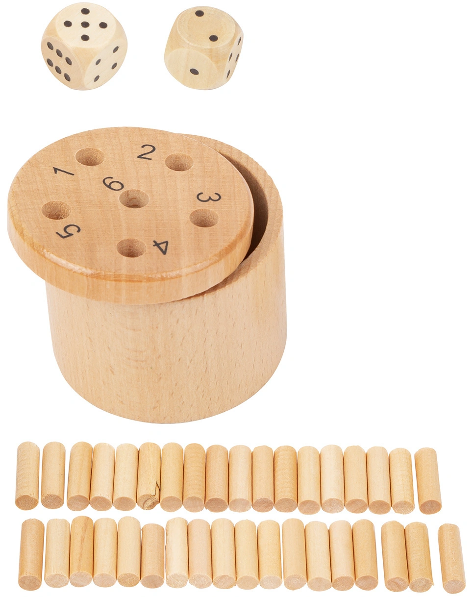 Holz-Würfelspiel 6 RAUS