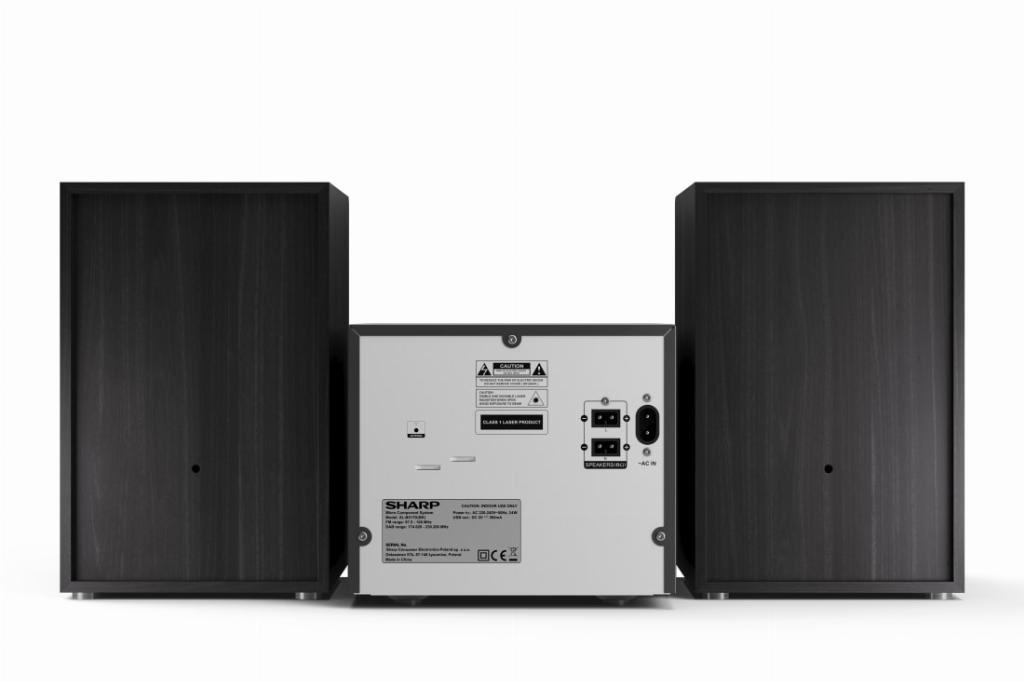 Sharp XL-B517D Home audio-microsysteem Zwart