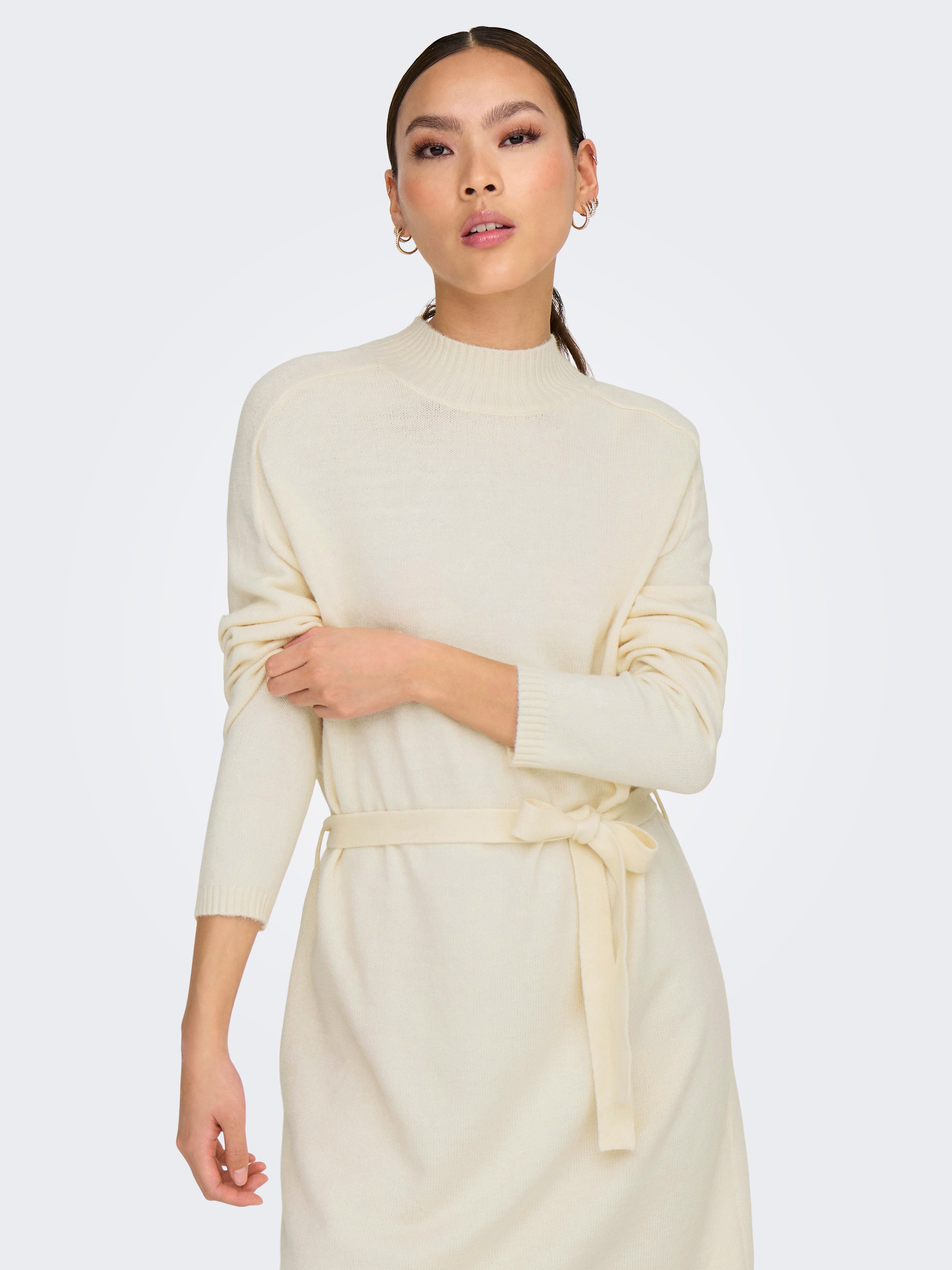 ONLLEVA Langes Kleid Whitecap Gray