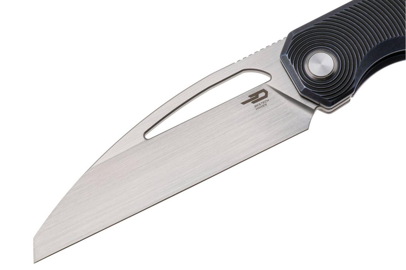 Bestech TAIPAN BT2503D Satin MagnaCut, Blue Titanium, zakmes, James Lowe design