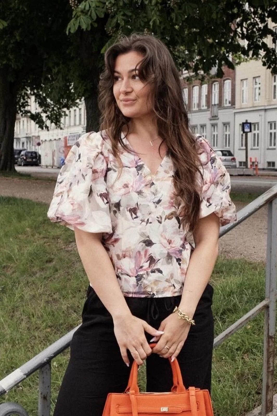 Neo Noir Camia Brocade Print Blouse