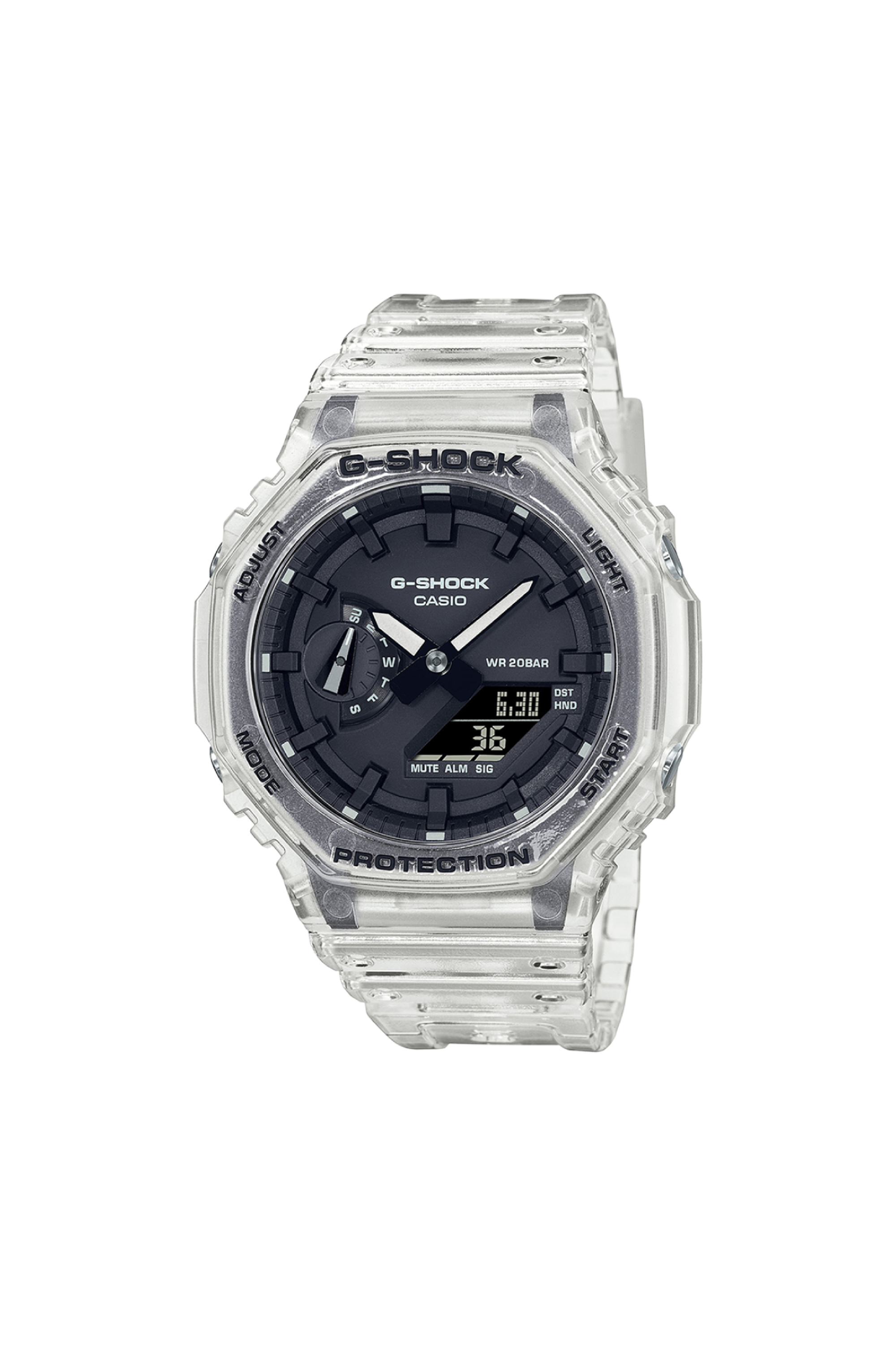 G-SHOCK Montre GA-2100SKE-7AER Blanc