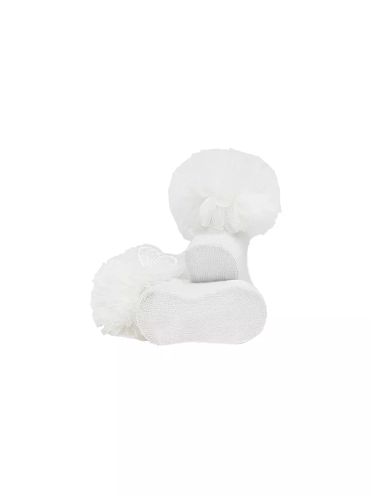 MAYORAL Baby Socken mit Haarreif weiss weiss