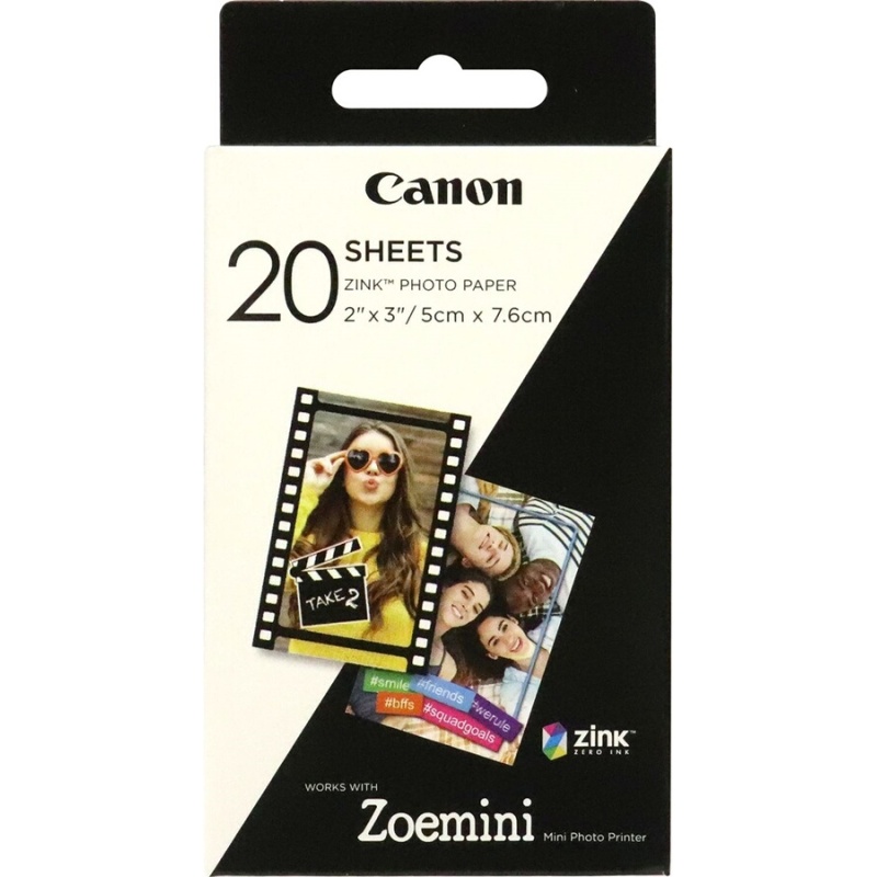 Papier photo instantané Canon 20 feuilles ZOEmini