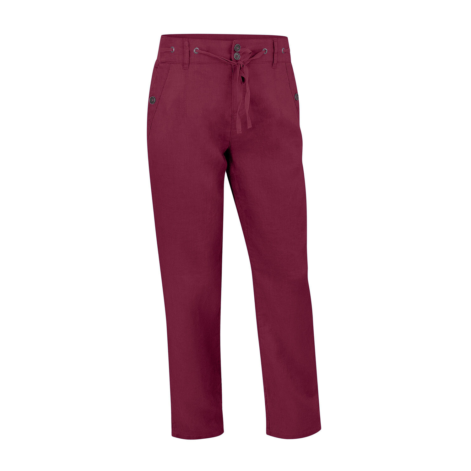 Damen Leinen-Hose mit Taschen