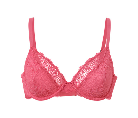 Bügel-BH mit Spitze, pink