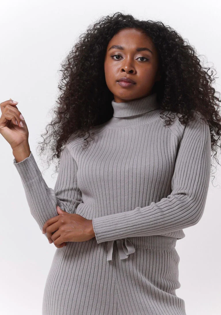 ESM\u00C9 STUDIOS lichtgrijze esm&eacute; studios coltrui june roll neck knit