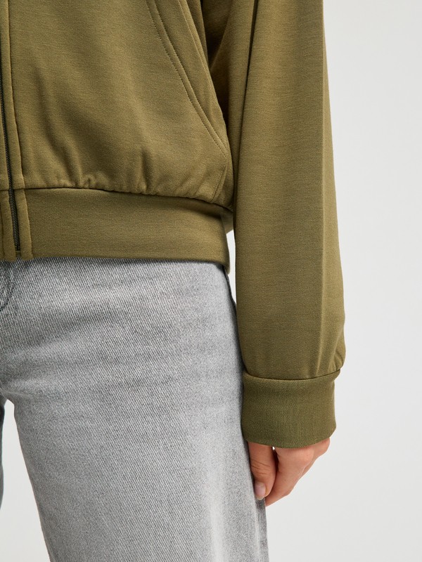 Surfing By Daylight Sweat à capuche zippé Vert Femme
