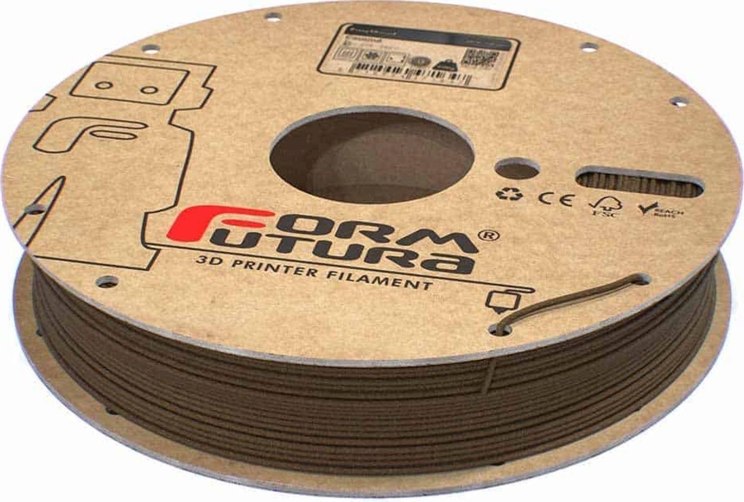 FormFutura  EasyWood™ Coconut, 1,75 mm / 500 g    Kokosnussholz als Filament für den 3D Drucker