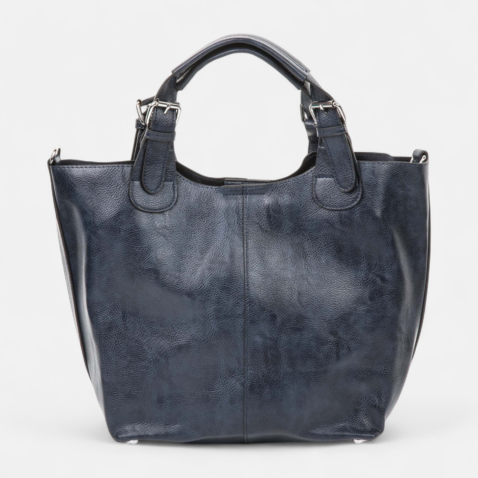 Sac de shopping bleu marine