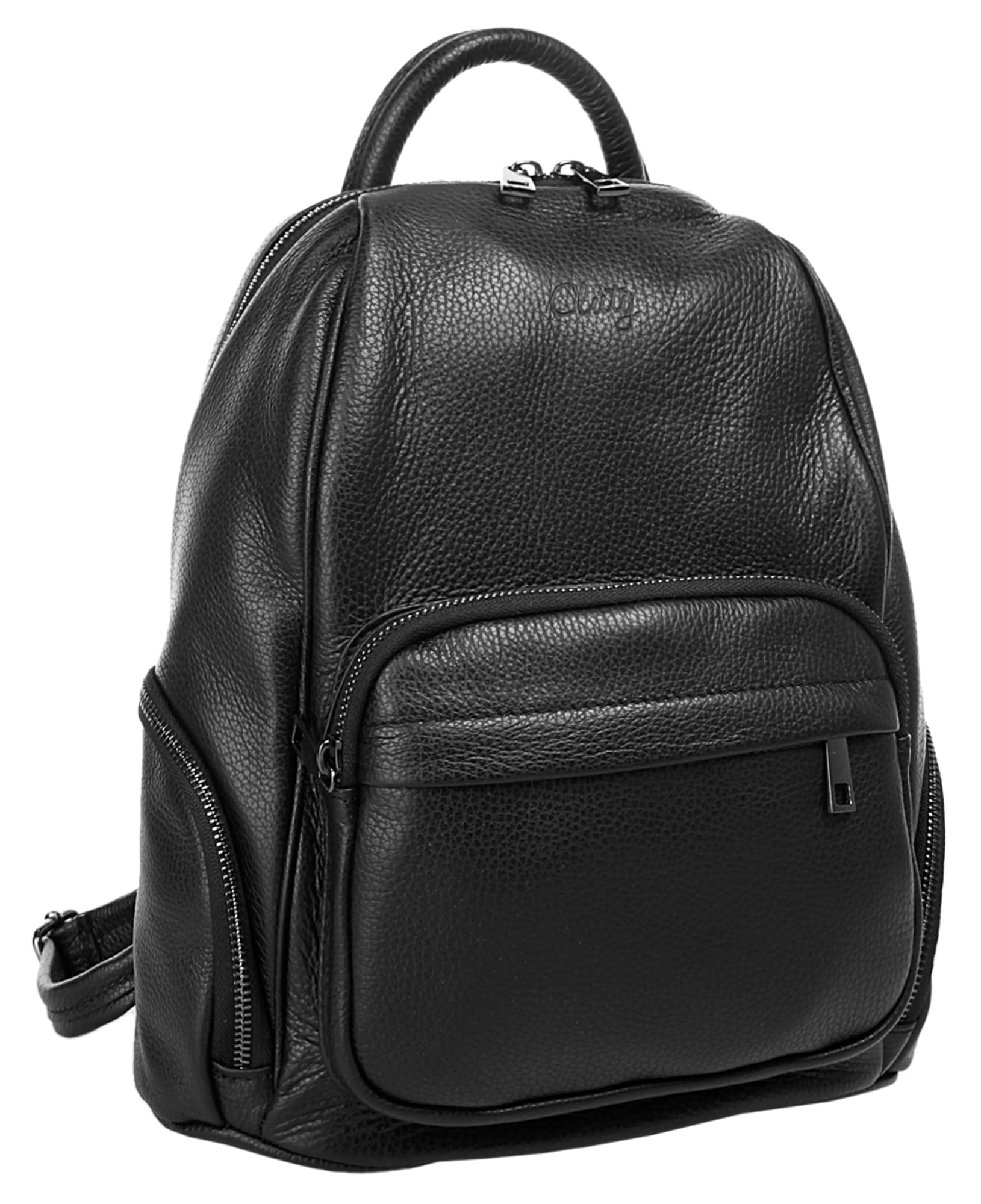 Cluty Cityrucksack echt Leder, Made in Italy
