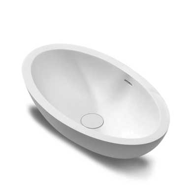 SSI Design Milano Solid Surface waskom 60x35x17.5cm mat wit