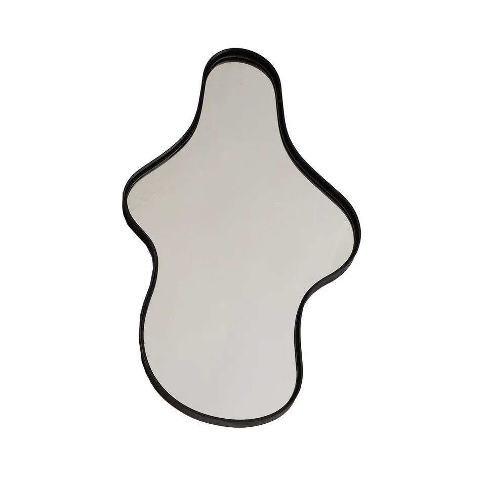 Spiegel Organisch - Zwart Metaal - 54x5x90cm - Dory
