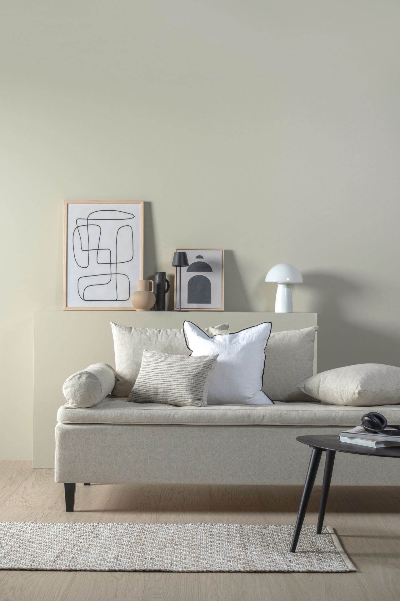 Sovesofa natur - 90x200 cm
