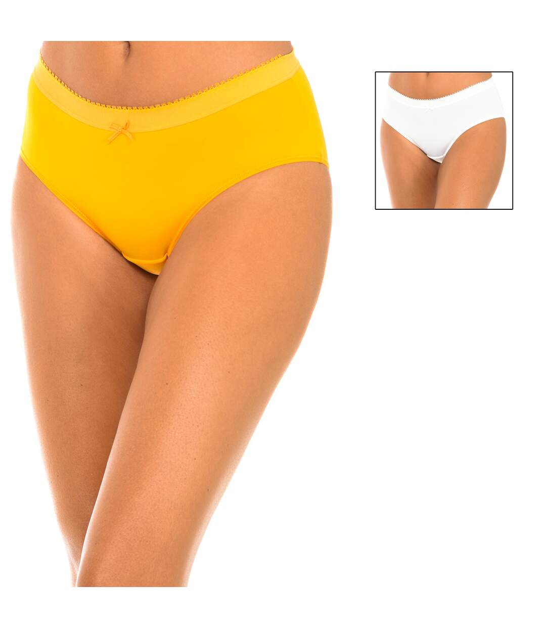 Pack-2 Women's elastic and breathable fabric panties D05DN